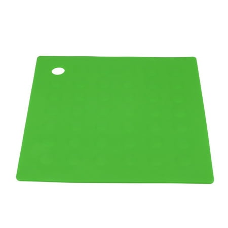 

iOPQO Placemat Silicone Non-Slip Mat Bowl Coaster Square Table Placemat Kitchen Anti-hot Pad Insulation Pad Dining Table Mat Green Green