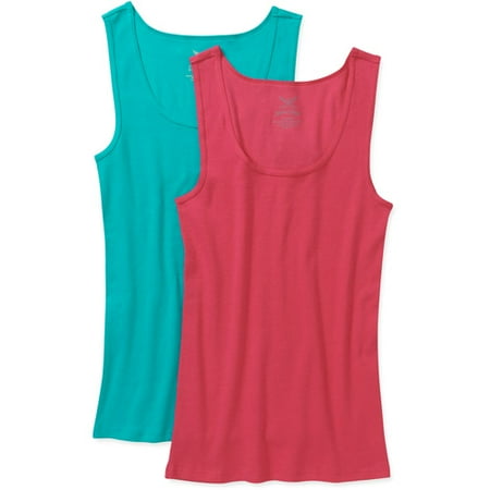 Faded Glory Women's Plus-Size Ribbed Tank 2-Pack