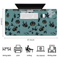 thumbnail image 5 of Long Mouse Pads for Desk,Halloween Witchy Motifs Pattern Desk Mats on Top Of Desks, Desk Mouse Pad Extra Large with 3mm Non-Slip Base and Stitched Edge for Gaming,Office,Work,Home 47.3x23.6in, 5 of 5