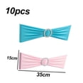 thumbnail image 2 of Funda elástica para silla Laklulu con hebillas y lazos deslizantes para decoración de banquetes de boda, 20 unidades, 2 of 5