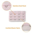 thumbnail image 4 of INSPIRE CHIC Women's 3 Rows 4 Hooks Bra Extenders Straps Extension Pink 3 Rows 4 Hooks 3 Pcs, 4 of 5