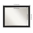 thumbnail image 2 of Amanti Art Midnight Black Narrow Beveled Wood Bathroom Wall Mirror, 2 of 10