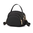 thumbnail image 1 of Bolso cruzado para teléfono para mujer, bolso cruzado con cremallera para teléfono móvil, bolso bandolera de nailon, bolso para teléfono móvil con cremallera de 3 capas y correa ajustable. 18*14*8CM, 1 of 3