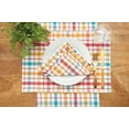 thumbnail image 4 of Radley Plaid Woven Reversible Colorful Summertime Table Runner 13" x 72", 4 of 7