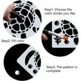 thumbnail image 4 of 1 pc 12"X12"Sea Turtle Stencil Ocean Animal Templates Seaweed Bubbles Reusable Templates Plastic Drawing Painting Stencils Template for Painting on Card Wall Fabric Canvas Crafts DIY Home Decor, 4 of 9
