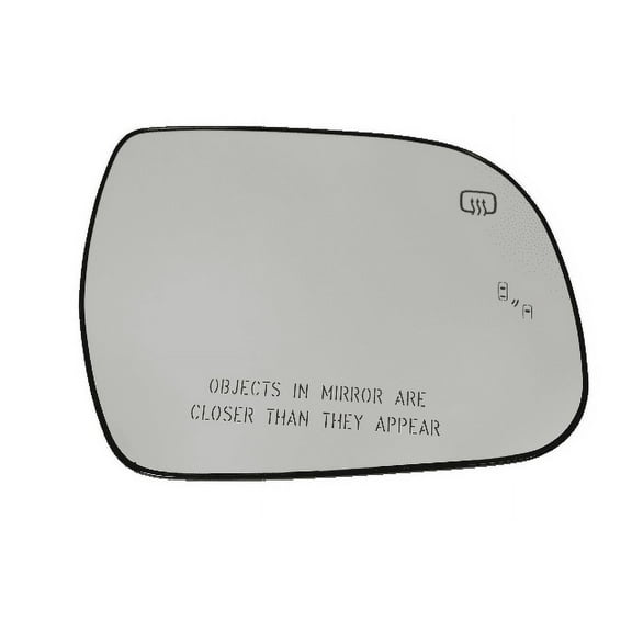 Compatible with 18-20 Toyota Sienna Right Pass Heated with Blind Spot Mirror Glass w/Holder Genuine OE