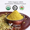 thumbnail image 5 of Organic Way Coriander Powder (Coriandrum sativum) - Organic, Kosher & USDA Certified | Vegan, Non-GMO & Gluten Free | Tested for Heavy Metal and Purity | 100% Raw from India (1/2LBS / 8Oz), 5 of 8