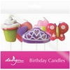 JAM Birthday Candles, 2 3/4 x 7/8, 5/Pack, Glitter Princess