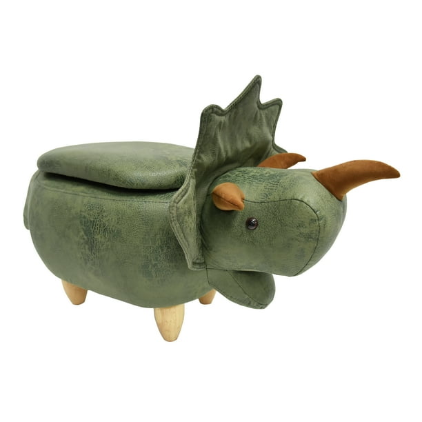 Kids Upholstered Triceratops Ottoman with Storage - Walmart.com - Walmart.com