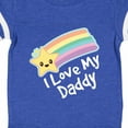 thumbnail image 4 of Inktastic I Love My Daddy Boys Girls Star Rainbow Boys or Girls Baby Bodysuit, 4 of 5