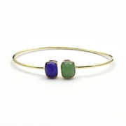 Vintage Gemstone Bangle, Delicate Bracelet, Layering Bracelet Jewelry, Adjustable Bangle.