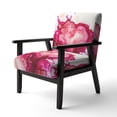 thumbnail image 3 of Designart "Eruption Of Rasberry Blush Joy IV" Upholstered Abstract Liquid Ink Accent Chair and Modern & Contemporary Arm Chair - Multiple Color & Pattern, 3 of 7