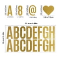 thumbnail image 2 of ADDHAT 4Jgo Stickers Dorados De Letras Y Números Para Y Diarios Materiales Vinilo, 2 of 8