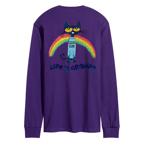 Pete The Cat - Life Is Groovy - Men's Long Sleeve Graphic T-Shirt