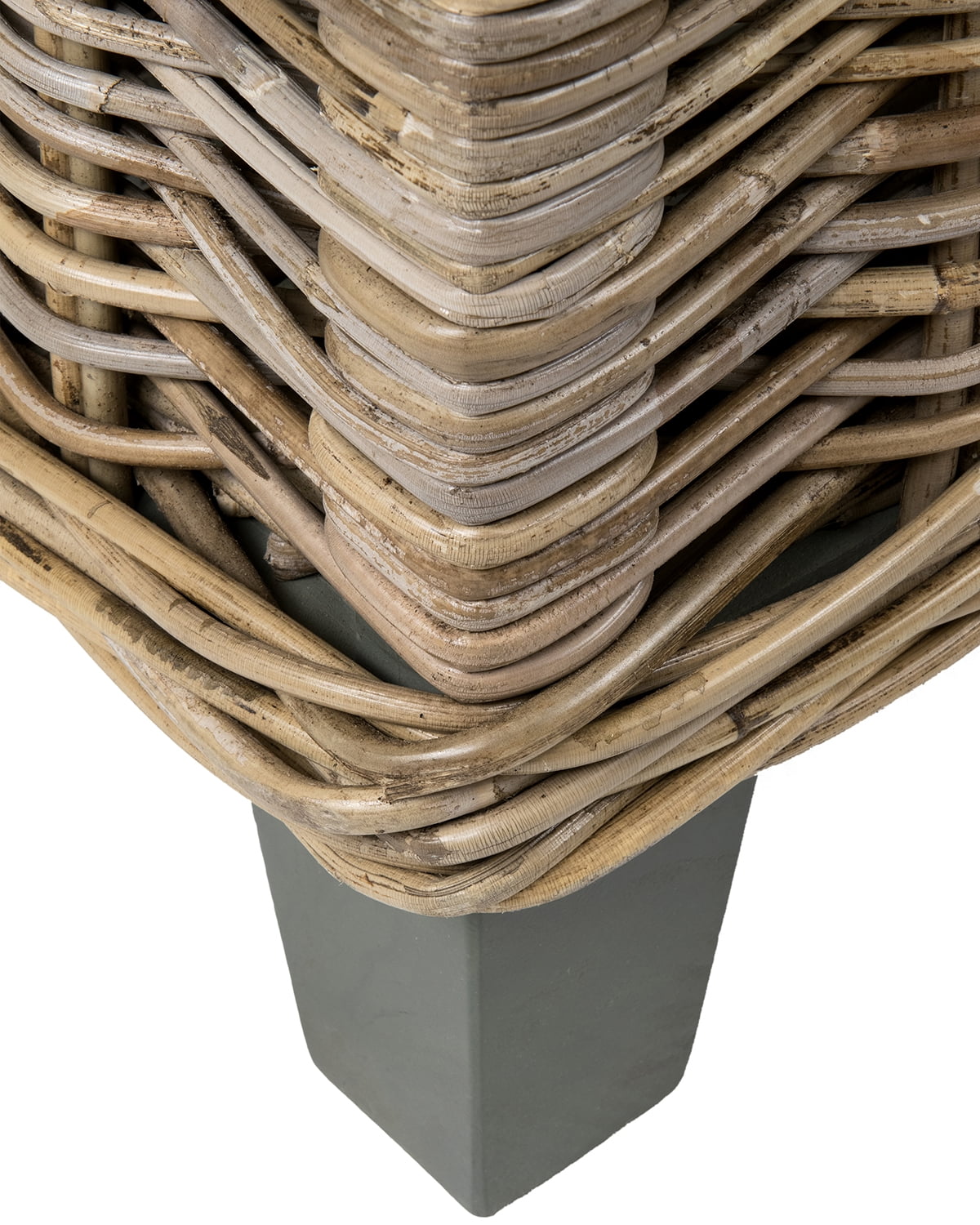 East at Main Hayward Handwoven Natural Rattan Storage Coffee Table, Brown (37x20x18)