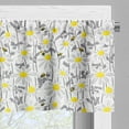 thumbnail image 5 of Ambesonne Yellow Valance & Curtain, Bees Chamomile Meadow, 55"x45", Grey Yellow White, 5 of 7