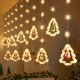 thumbnail image 2 of Decoración navideña Luces de cadena LED Estilo de árbol de Navidad Luz de color Luz de ambiente interior Luz de cortina USB Control remoto Luz de barra de hielo JAMW Sencillez, 2 of 5