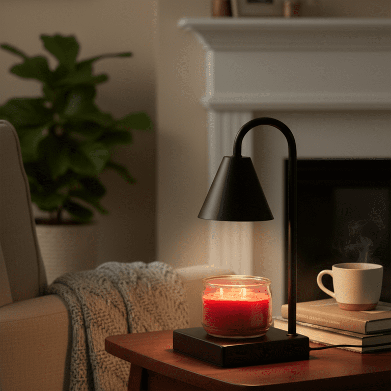 Candle Warmers Lamp mini ブラック 本体 Mainstays Candle Warmer - Black - Safe Flameless Fragrance