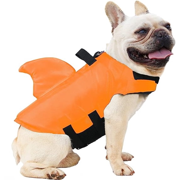 PEACNNG Small New Shark Fin Pet Life Jacket, Pets Safety Jacket Shark Wing Dog Life Jacket Swim Clothing.