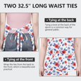 thumbnail image 6 of Pioneer Flower Floral Print Pattern Apron for Women and Men, Cotton Linen Waterproof with Pockets, Adjustable, 33x27 Inch for Kitchen, Gardening, BBQ, Salon, 6 of 6