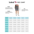 thumbnail image 2 of BALEAF Women's 12" Atheltic Long Shorts Knee Length High Waisted Bermuda Shorts with Pockets Gray XXL, 2 of 6