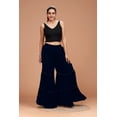 thumbnail image 6 of Tiered Sharara Pant - Maroon, Black and Navy Blue, 6 of 6