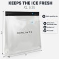 thumbnail image 2 of Bolsa reutilizable para almacenamiento de hielo Berlinzo, tamaño grande, sin BPA, 2 of 5