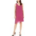 thumbnail image 1 of I.N.C Womens Asymmetrical Hem Sheath Dress, Pink, Large, 1 of 1