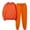 Orange, variant on Jacenvly Oversized Sweatshirts for Women Loose Fit Solid Soft Comfortable Tracksuit Set Crewneck Hoodies Elastic Waisted Sweatpants Loose Casual Two-Piece Set Orange