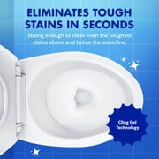 Lysol Toilet Bowl Cleaner Clinging Gel, Lime & Rust Remover, Disinfecting Bathroom Cleaner and Toilet Bowl Stain Remover, 24 fl oz