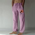 thumbnail image 1 of Pantalones largos para hombre, moda, estampados, casuales, cintura elástica con bolsillo, pantalones deportivos, pantalones de poliéster para hombre., 1 of 4