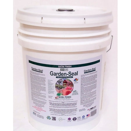 Garden-Seal 5 Gallon Sealant by Agra Life for All types of garden areas with wood, concrete, metal or (Best Adhesive For Wood To Concrete)