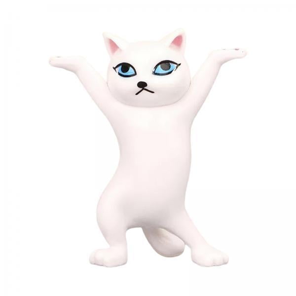 20xDancing Gatos Lindos Adorno Escultura Decoración Blanco Sunnimix Escultura de estatua de gato