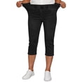 thumbnail image 4 of PNTUTB Women's Fashionable Solid-Color High-Waisted Skinny Jeans,Slimming Casual and Versatile 7/8 Length Pants with Pockets, 4 of 6