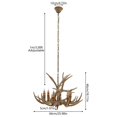 thumbnail image 2 of Antlers 6 Lights Dining Room Lighting Fixtures, 2 of 5