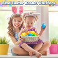 thumbnail image 4 of Injueey Juego de huevos de Pascua rellenables esenciales para fiesta de Pascua, 24 pack/lote, 12/24/36/96 piezas en 6 colores Kits de decoración para fiestas, 4 of 6
