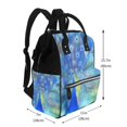 thumbnail image 2 of Balery Peacock Mummy Backpack - Waterproof Twill Canvas, Large Capacity Diaper Bag with Multiple Pockets and Adjustable Straps, 2 of 6