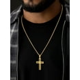 thumbnail image 4 of FaithHeart Vintage Cross Necklace for Men Women Gold Plated Catholic Christian Praying Mothers Day Jewelry Present for Mom Gift, 4 of 9