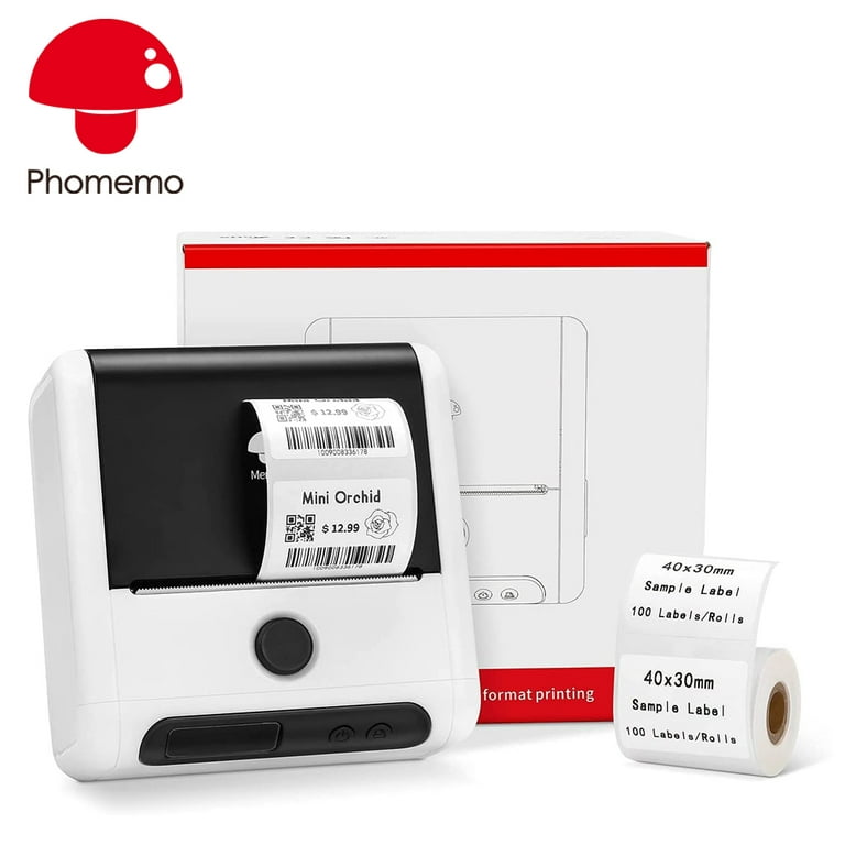 Phomemo M200 Barcode Printer 3 Inch 2022 Upgrade M110 Printer Series 80mm Cube Thermal Label Maker for Android & iOS System for Labeling, QR Code, Barcode for Small Business - Walmart.com