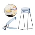 thumbnail image 4 of Pinza para placa caliente BLESIY herramienta resistente al calor clip de acero inoxidable Azul, 4 of 8
