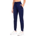 thumbnail image 1 of Women's Fleece Lined Pants Water Resistant Sweatpants High Waisted Thermal Joggers Winter Running Hiking PocketsBlue Small, 1 of 5