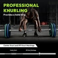 thumbnail image 3 of HANDBODE 7ft Olympic Barbell 45lb (20kg) - Silver, 1000lb High-Capacity Weight Bar for Bench Press and Lifting, Deadlift / Powerlifting / Squat bar for Home Gym Strength Training Workout, 3 of 9