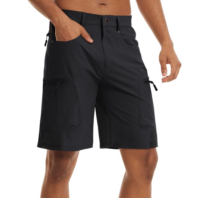 TACVASEN-pantalones cortos para hombre, Shorts de secado rápido hasta la rodilla, para senderismo, pesca, correr, ligeros, con múltiples bolsillos, para entrenamiento Fivean unisex