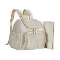thumbnail image 3 of Mochila para pañales, bolso de hombro para mamá, elegante, con cambiador, mochila para mamá, para ir de compras, picnic, oficina, camping, senderismo., 3 of 10