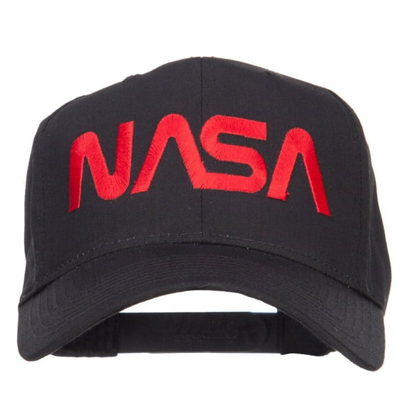 NASA Logo Font Embroidered Cap - Black OSFM