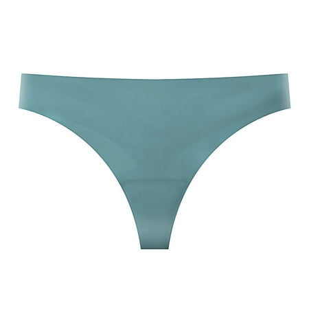 Xiaoxatg Sexy Panties for Women Seamless Ice Silk Bikini Underwear For Women Low Waist Comfortable Breathable Pure Bottom Crotch For Girls Thong plus Size G String