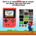 thumbnail image 2 of Consola de juegos, consola de juegos retro Fc (roja), consola de juegos portátil para niños, mini consola de juegos con 400 juegos clásicos, regalo para niños, 2 of 5