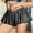 Black, variant on Shorts for Women Leather Oversized Pleated Booty Shorts Pants Club Wear (Coffee XXL)