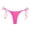 Hot Pink, variant on Women Swim Shorts Tie Bottom Side Bathing Swimwear Women Thong Swimsuit Bikini Brazilian Swimwears Swim Shorts Women,Red