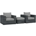 thumbnail image 2 of Modway Summon 3 Piece Outdoor Patio Sunbrella® Sectional Set, Multiple Colors, 2 of 6